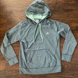 Adidas Gray Hoodie with Mint Accents